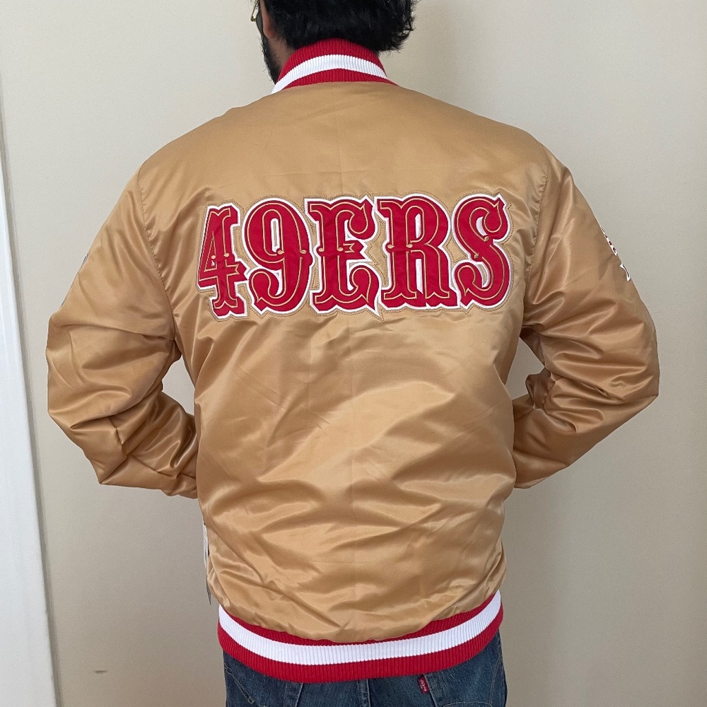 NWT 49ers gold Starter jacket - 30th anniversary limited edition